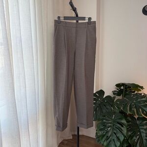 Aritzia Wilfred Dashwood Pleated Tapered Cuffed Trousers - Size 8